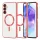Techsuit - Luxury Crystal MagSafe tok - Samsung Galaxy A55 5G - Piros átlátszó