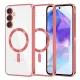 Techsuit - Luxury Crystal MagSafe tok - Samsung Galaxy A55 5G - Piros átlátszó