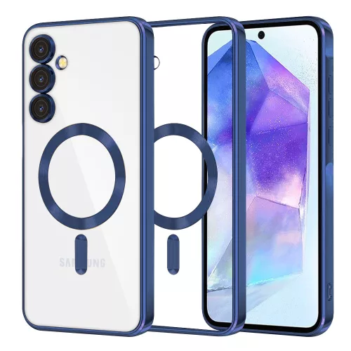 Techsuit - Luxury Crystal MagSafe - Samsung Galaxy A55 5G - Kék átlátszó