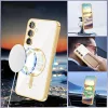 Techsuit - Luxury Crystal MagSafe tok - Samsung Galaxy A55 5G - Arany átlátszó