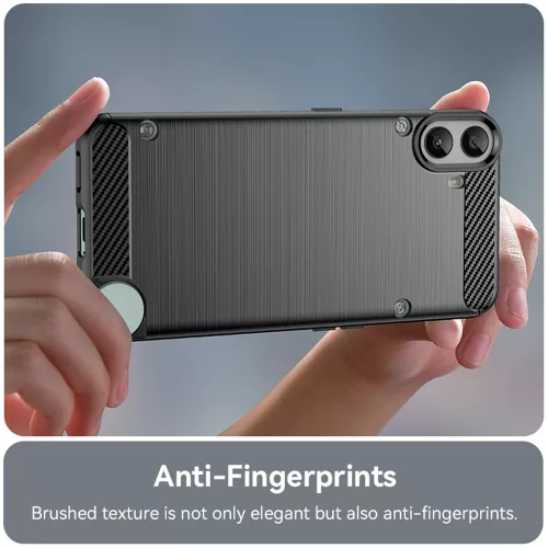 Techsuit - Carbon szilikon tok - Nothing CMF Phone 1 - Fekete