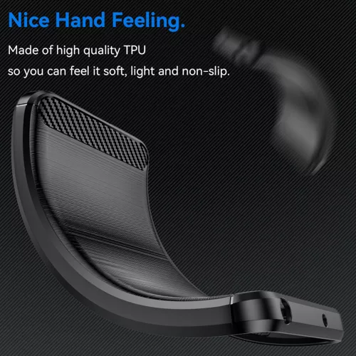 Techsuit - Carbon szilikon tok - Nothing CMF Phone 1 - Fekete