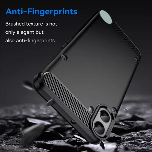 Techsuit - Carbon szilikon tok - Nothing CMF Phone 1 - Fekete