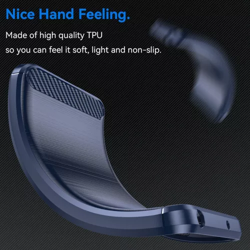 Techsuit - Carbon szilikon tok - Nothing CMF Phone 1 - Kék