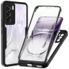 Techsuit - ColorVerse 360 tok kijelzővédővel - Oppo Reno12 Pro - Fekete