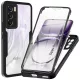 Techsuit - ColorVerse 360 tok kijelzővédővel - Oppo Reno12 Pro - Fekete
