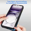 Techsuit - ColorVerse 360 tok kijelzővédővel - Oppo Reno12 Pro - Fekete