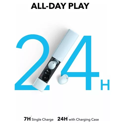 Anker - Vezeték nélküli fülhallgató SoundCore A30i (A3958G31) - Bluetooth 5.4, Zajszűrős, IP54, Mikrofonnal - Kék