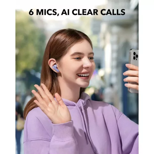 Anker - Vezeték nélküli fülhallgató SoundCore P40i (A3955GQ1) - TWS, Zajszűrő, Bluetooth 5.2, Érintésvezérlés - Lila