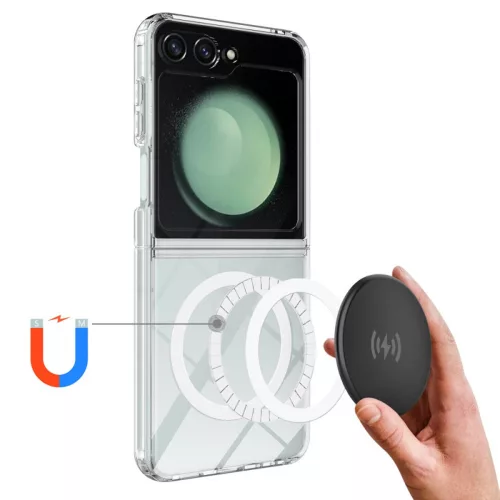Techsuit - MagSafe Pro tok - Samsung Galaxy Z Flip6 / Flip7 FE - Átlátszó