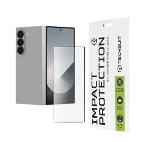   Techsuit - 111D Full Cover / Full Glue üvegfólia [Outside Screen] - Samsung Galaxy Z Fold6 - Fekete széllel