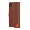 Techsuit - Leather Folio kinyitható tok - Nothing CMF Phone 1 - Barna