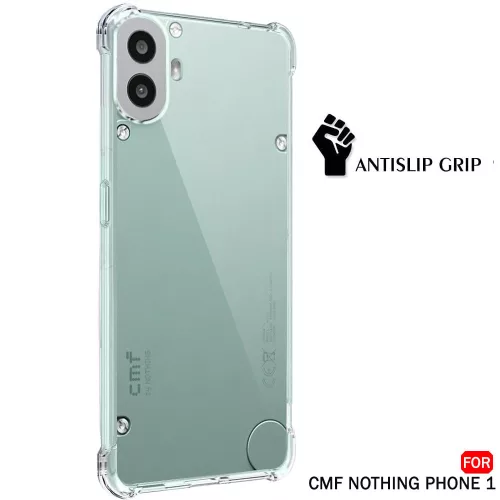 Techsuit - Shockproof Átlátszó Ütésálló Szilikon tok - Nothing CMF Phone 1 - Átlátszó