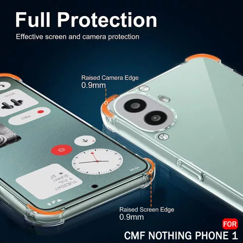 Techsuit - Shockproof Átlátszó Ütésálló Szilikon tok - Nothing CMF Phone 1 - Átlátszó