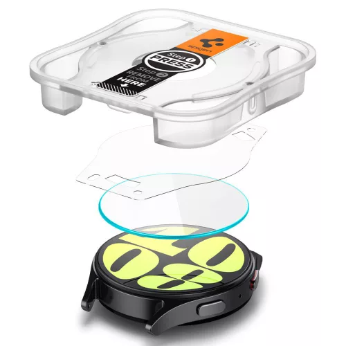 Spigen - (2 pack) Glas.tR EZ Fit (AGL08493) - Samsung Galaxy Watch7 44mm - Clear