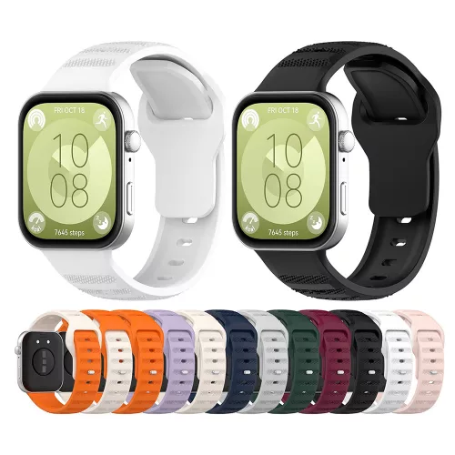 Techsuit - Watchband (W050) - Huawei Watch Fit 3 /  Fit 4 /  Fit 4 Pro / Fit 5 / Fit 5 Pro - Bordeaux
