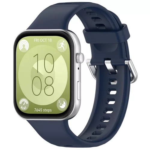 Techsuit - Watchband (W061) - Huawei Watch Fit 3 /  Fit 4 /  Fit 4 Pro / Fit 5 / Fit 5 Pro - Navy Blue