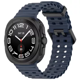   Techsuit - Watchband (W062) - Samsung Galaxy Watch Ultra 47mm / Watch Ultra 2 - Navy Blue