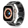 Techsuit - Watchband (W063) - Apple Watch 1/2/3/4/5/6/7/8/9/10/11/SE/SE 2/SE 3/Ultra/2/3 (42/44/45/46/49mm) - Black