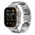 Techsuit - Watchband (W063) - Apple Watch 1/2/3/4/5/6/7/8/9/10/11/SE/SE 2/SE 3/Ultra/2/3 (42/44/45/46/49mm) - Silvery