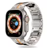 Techsuit - Watchband (W063) - Apple Watch 1/2/3/4/5/6/7/8/9/10/11/SE/SE 2/SE 3/Ultra/2/3 (42/44/45/46/49mm) - Titanium Orange