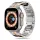Techsuit - Watchband (W063) - Apple Watch 1/2/3/4/5/6/7/8/9/10/11/SE/SE 2/SE 3/Ultra/2/3 (42/44/45/46/49mm) - Titanium Orange