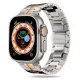 Techsuit - Watchband (W063) - Apple Watch 1/2/3/4/5/6/7/8/9/10/11/SE/SE 2/SE 3/Ultra/2/3 (42/44/45/46/49mm) - Titanium Orange