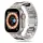 Techsuit - Watchband (W063) - Apple Watch 1/2/3/4/5/6/7/8/9/10/11/SE/SE 2/SE 3/Ultra/2/3 (42/44/45/46/49mm) - Titanium