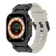 Techsuit - Watchband (W064) - Apple Watch 1/2/3/4/5/6/7/8/9/10/11/SE/SE 2/SE 3/Ultra/2/3 (42/44/45/46/49mm) - Black Gray
