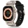 Techsuit - Watchband (W064) - Apple Watch 1/2/3/4/5/6/7/8/9/10/11/SE/SE 2/SE 3/Ultra/2/3 (42/44/45/46/49mm) - Silver Black