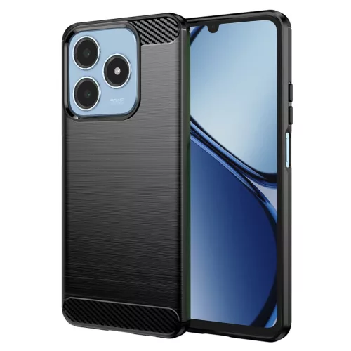 Techsuit - Carbon szilikon tok - Realme C61 / Realme C63 - Fekete
