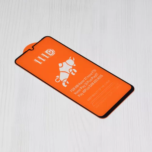 Techsuit - 111D Full Cover / Full Glue üvegfólia - Realme C61 / Realme C63 - Fekete széllel