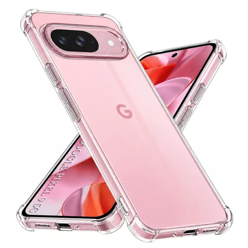 Techsuit - Shockproof Átlátszó Ütésálló Szilikon tok - Google Pixel 9 - Átlátszó