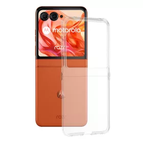   Techsuit - Clear Silicone tok - Motorola Razr 50 / Razr 60 - Átlátszó