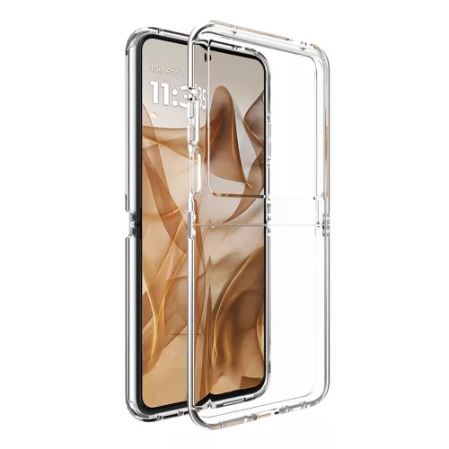 Techsuit - Clear Silicone tok - Motorola Razr 50 / Razr 60 - Átlátszó