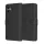Techsuit - Leather Folio kinyitható tok - Samsung Galaxy A06 - Fekete