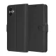 Techsuit - Leather Folio kinyitható tok - Samsung Galaxy A06 - Fekete