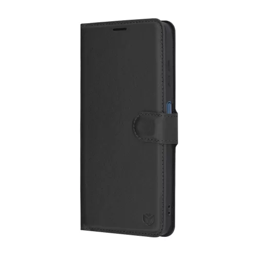 Techsuit - Leather Folio kinyitható tok - Samsung Galaxy A06 - Fekete