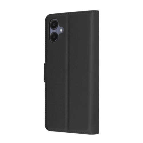 Techsuit - Leather Folio kinyitható tok - Samsung Galaxy A06 - Fekete