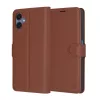 Techsuit - Leather Folio kinyitható tok - Samsung Galaxy A06 - Barna