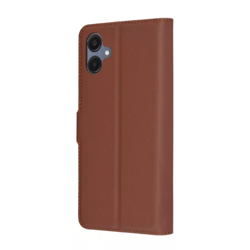Techsuit - Leather Folio kinyitható tok - Samsung Galaxy A06 - Barna