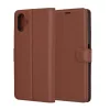 Techsuit - Leather Folio kinyitható tok - Samsung Galaxy A06 - Barna