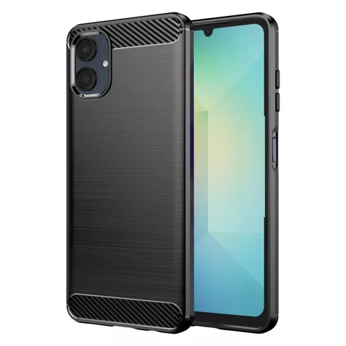 Techsuit - Carbon szilikon tok - Samsung Galaxy A06 4G - Fekete