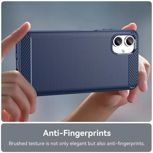 Techsuit - Carbon szilikon tok - Samsung Galaxy A06 4G - Kék