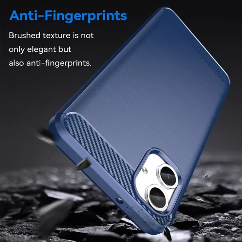 Techsuit - Carbon szilikon tok - Samsung Galaxy A06 4G - Kék