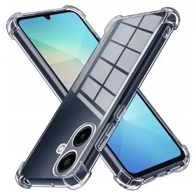   Techsuit - Shockproof Átlátszó Ütésálló Szilikon tok - Samsung Galaxy A06 - Átlátszó