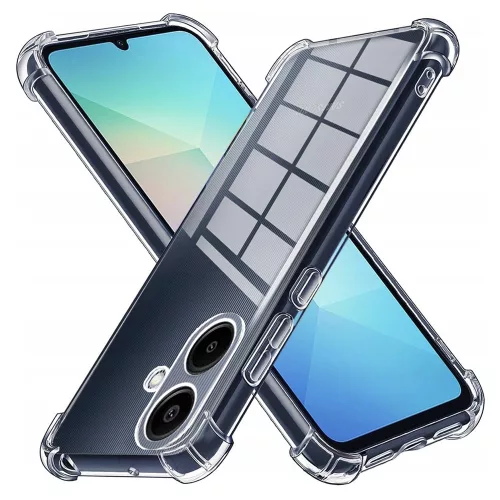 Techsuit - Shockproof Átlátszó Ütésálló Szilikon tok - Samsung Galaxy A06 - Átlátszó