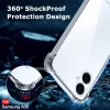 Techsuit - Shockproof Átlátszó Ütésálló Szilikon tok - Samsung Galaxy A06 - Átlátszó