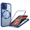 Techsuit - ColorVerse 360 MagSafe tok kijelzővédővel - iPhone 13 Pro - Kék