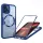 Techsuit - ColorVerse 360 MagSafe tok kijelzővédővel - iPhone 13 Pro - Kék